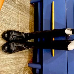 Black riding boots